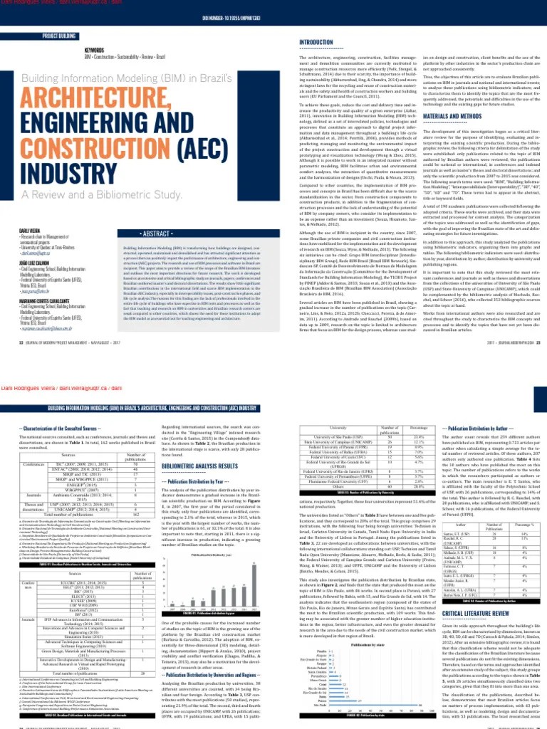 BIM In Brazil's AEC Industry | PDF | Building Information Modeling ...