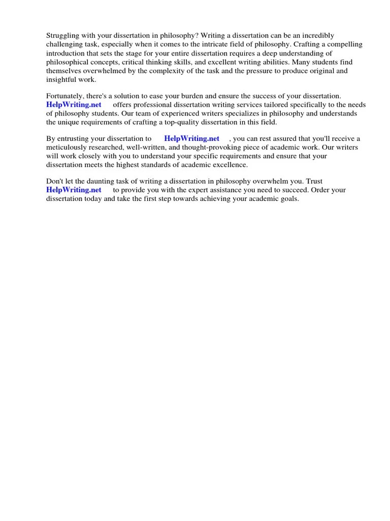 Dissertation Philo Exemple Dintroduction | PDF | Liberal Arts Education