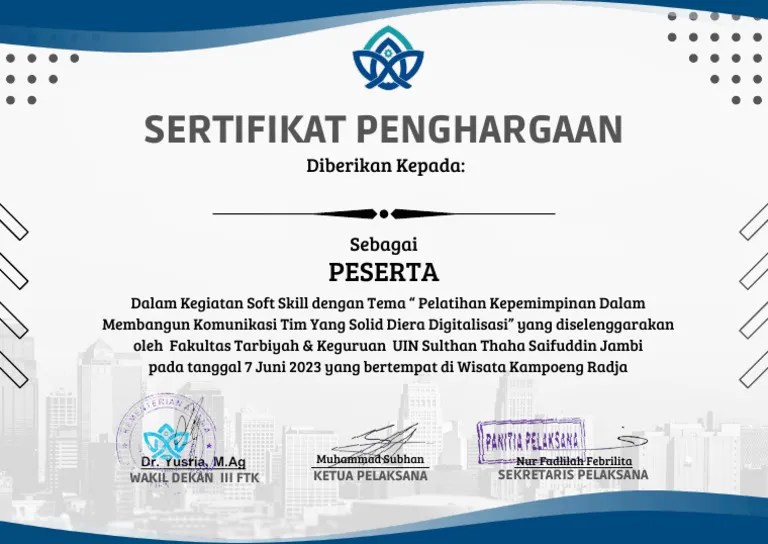 Sertifikat Soft Skill | PDF