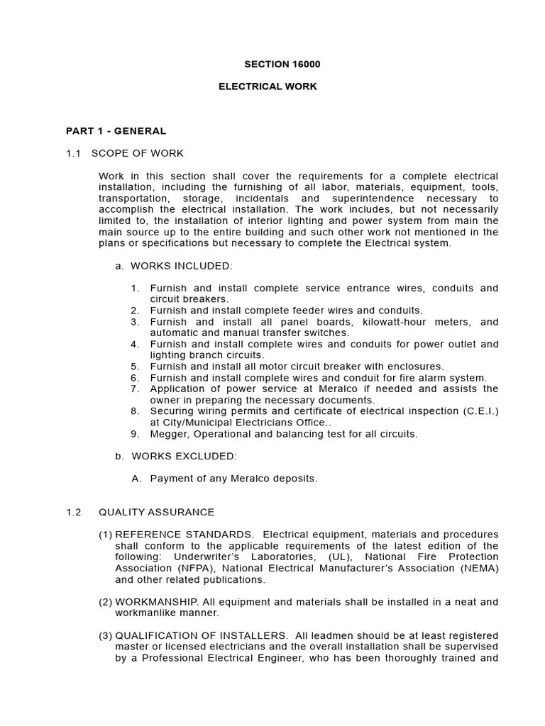 ELECTRICAL | PDF | Electrical Wiring | Screw