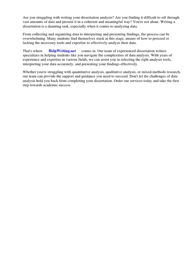 Dissertation Analysis Tools | PDF | Methodology | Data