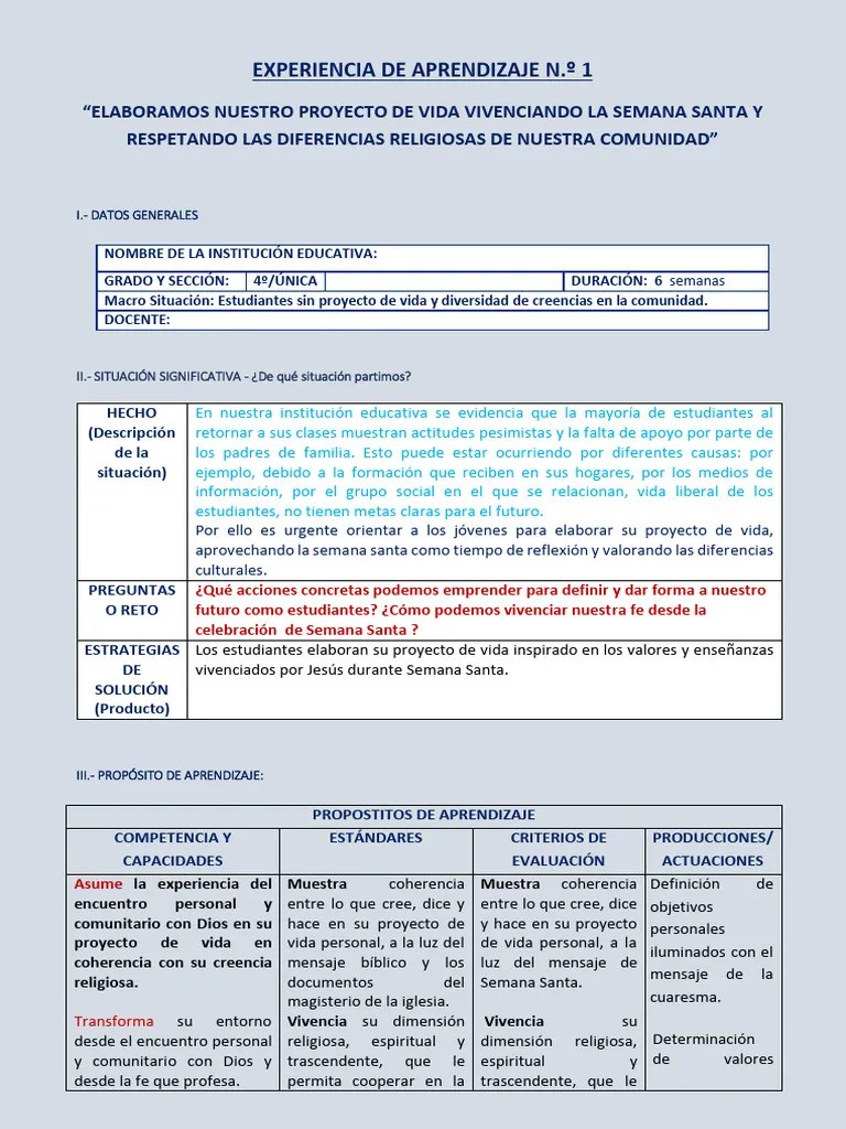 Experiencia De Aprendizaje 2 Ef 4 Pdf Aprendizaje Evaluaci N - Colorful Image Collection - Desktop Quality