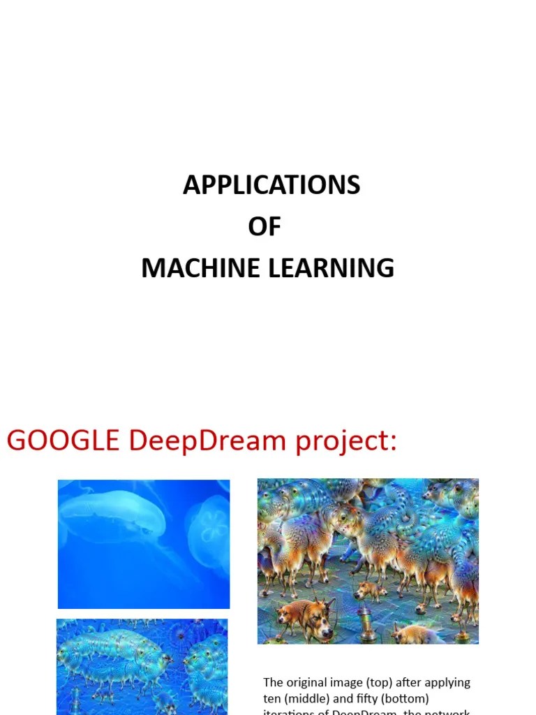 Lecture6 Machine Learning Applications | PDF | Machine Learning ...
