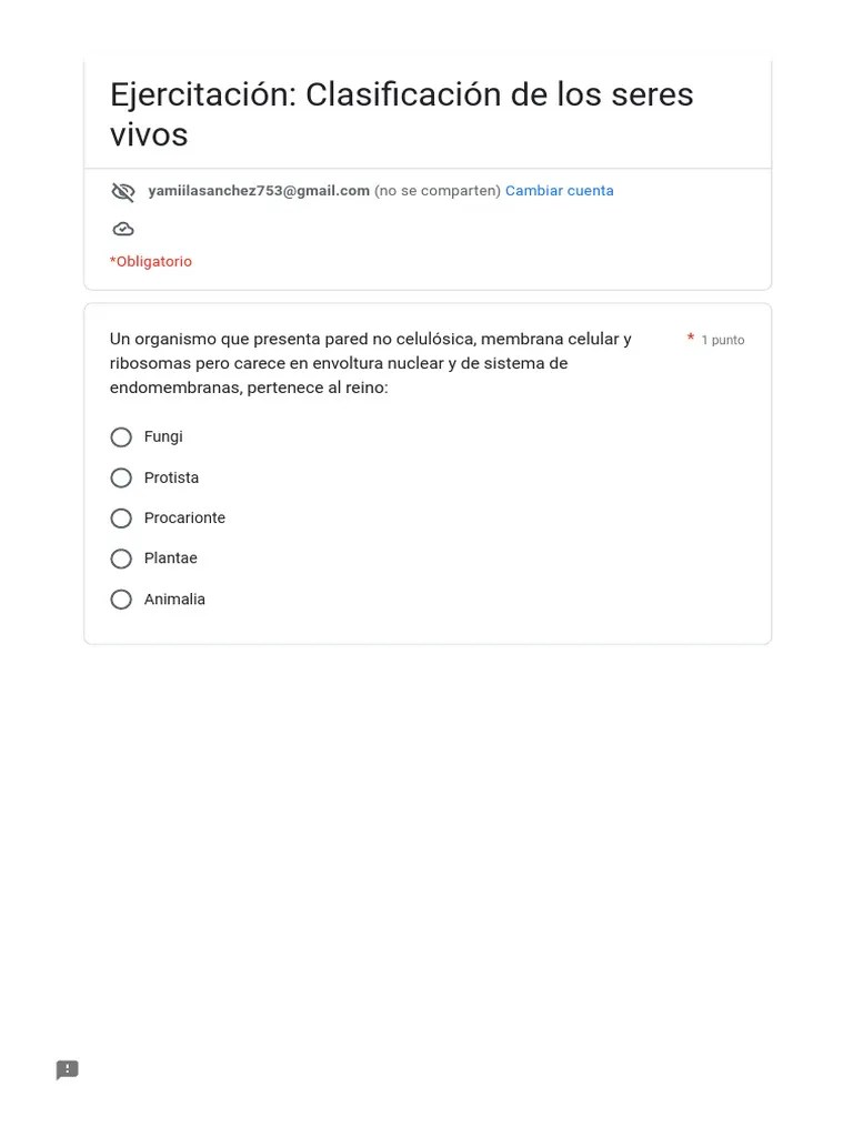 Ejercitación - Clasificación De Los Seres Vivos | PDF | Biología Celular) | Eucariotas