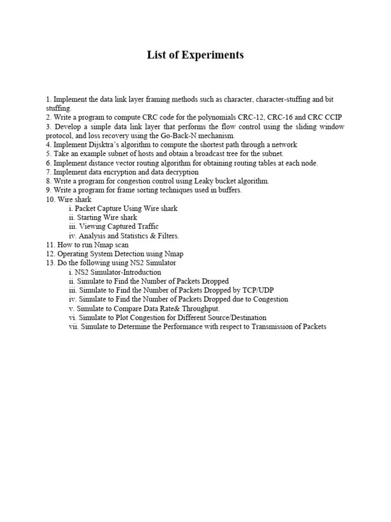 CN LAB Manual | PDF | Network Congestion | Routing