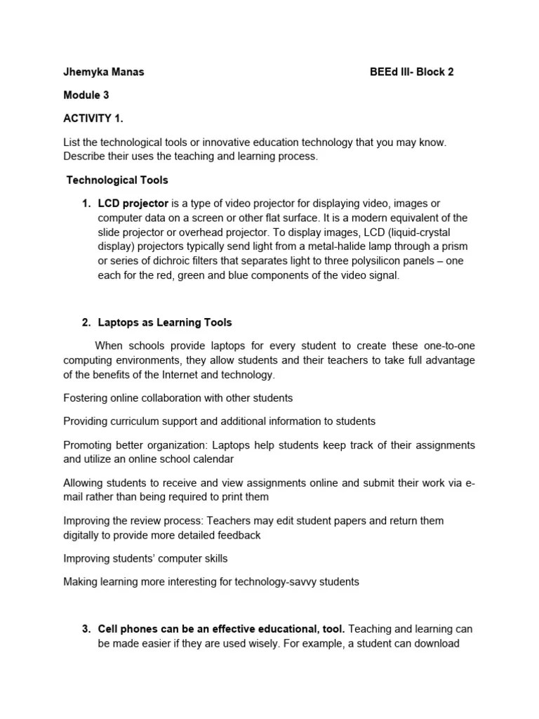 Module_3-WPS_Office[1] | PDF | Teachers | Classroom