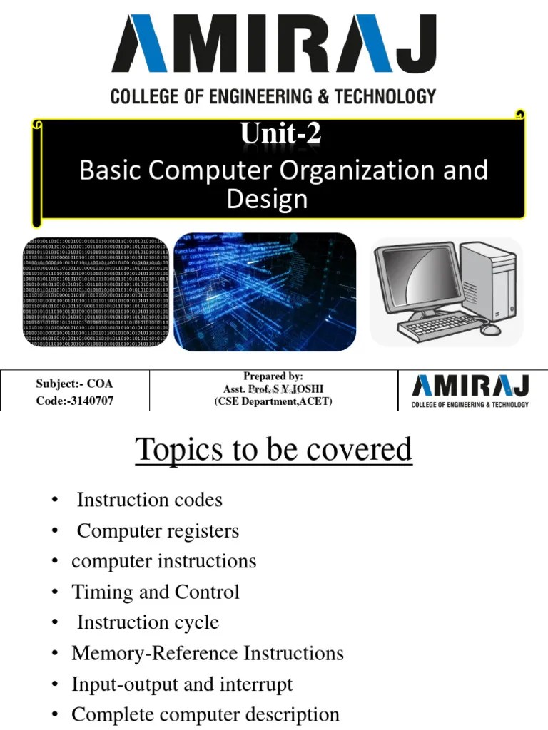 Unit-2-Computer Organization Best Notes For Bca | PDF | Input/Output ...