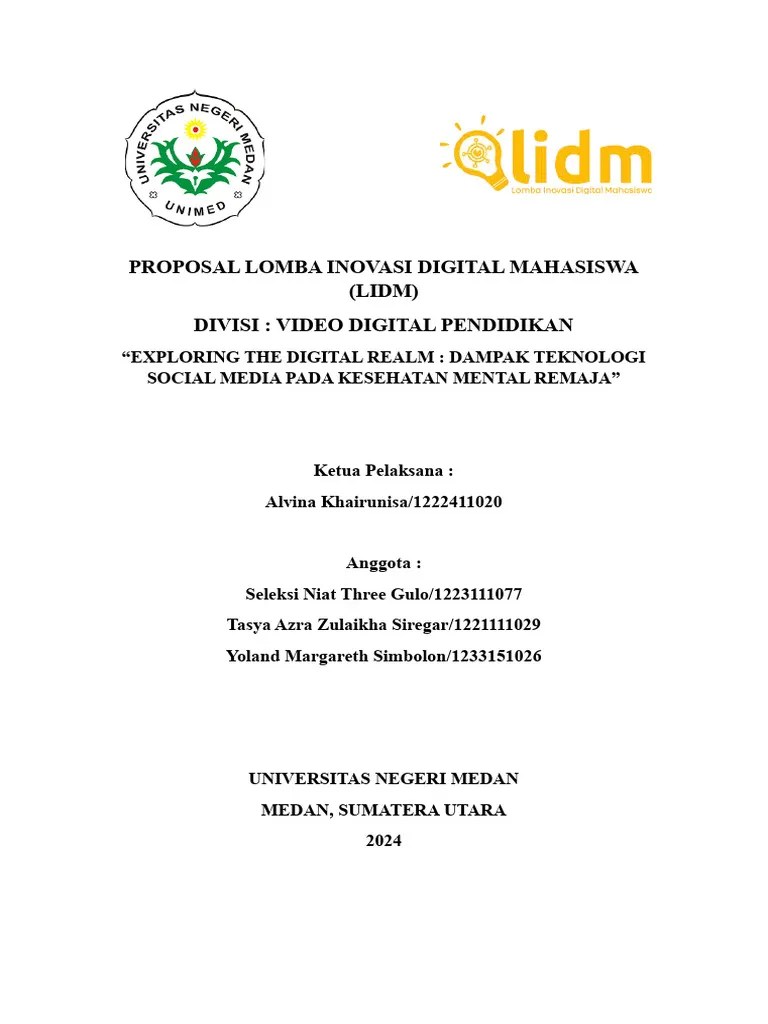 Proposal Lomba Inovasi Digital Mahasiswa | PDF