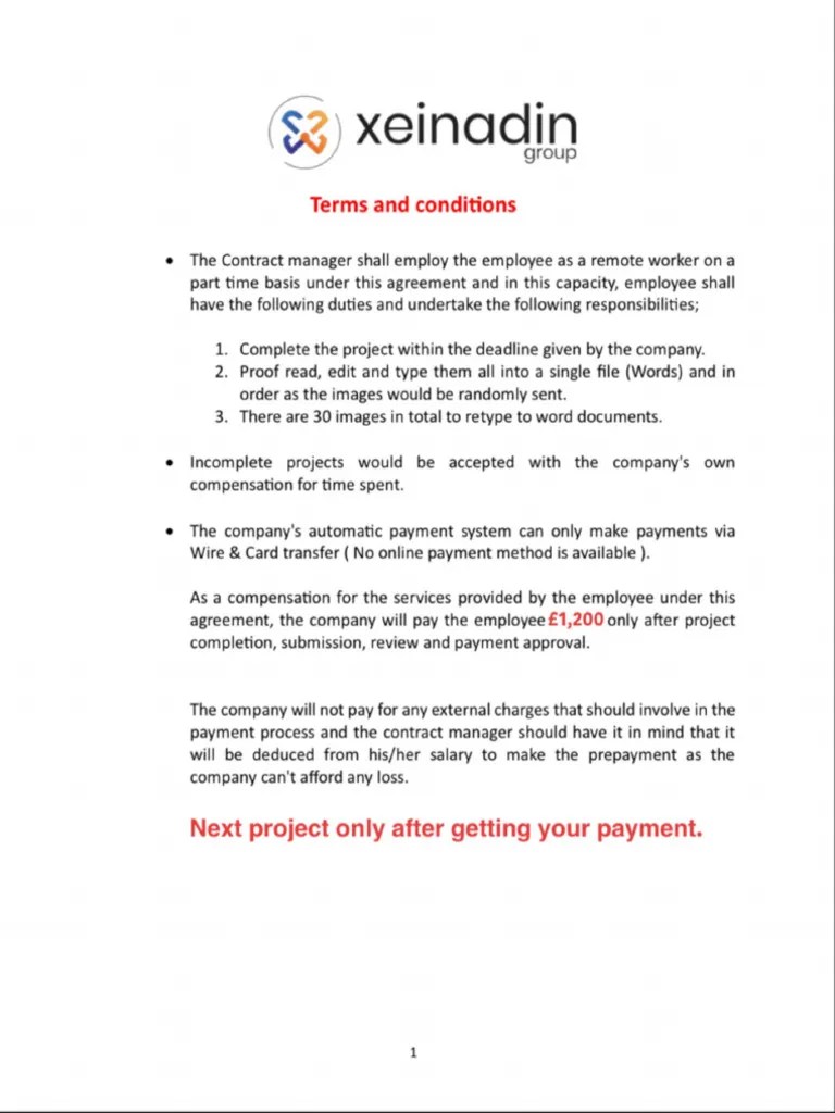 Xeinadin Employee Form | PDF