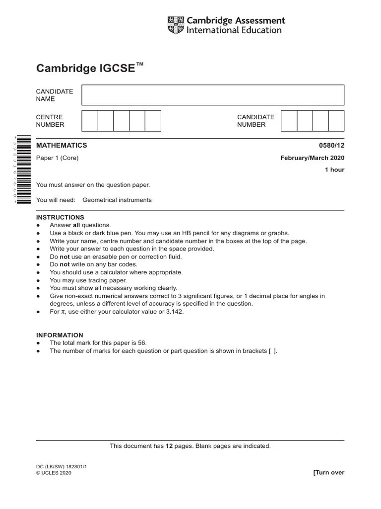 IGCSE Maths Booklet 2024 | PDF | Significant Figures | Temperature