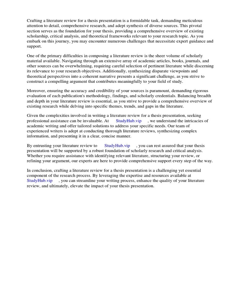 How To Write Literature Review For Thesis | PDF | Thesis | Literature ...