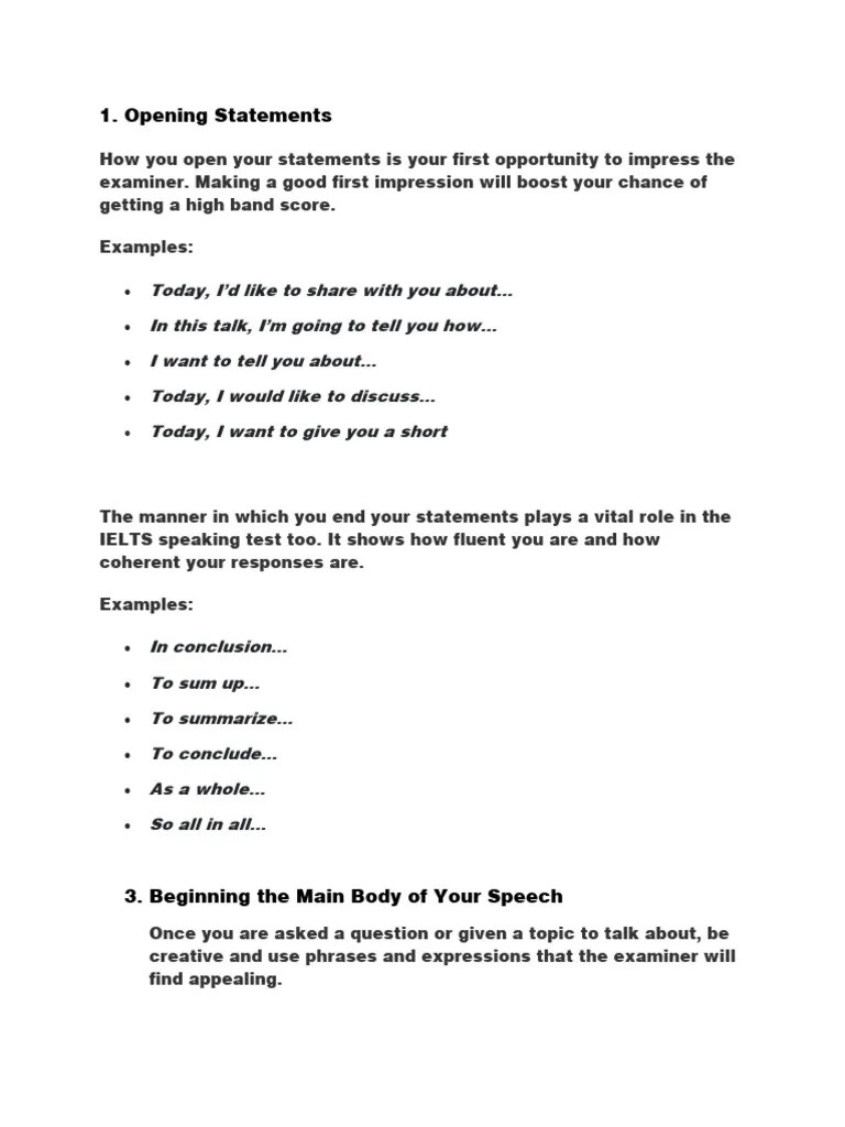 Ielts Speaking | PDF | Adverb | Cognitive Science