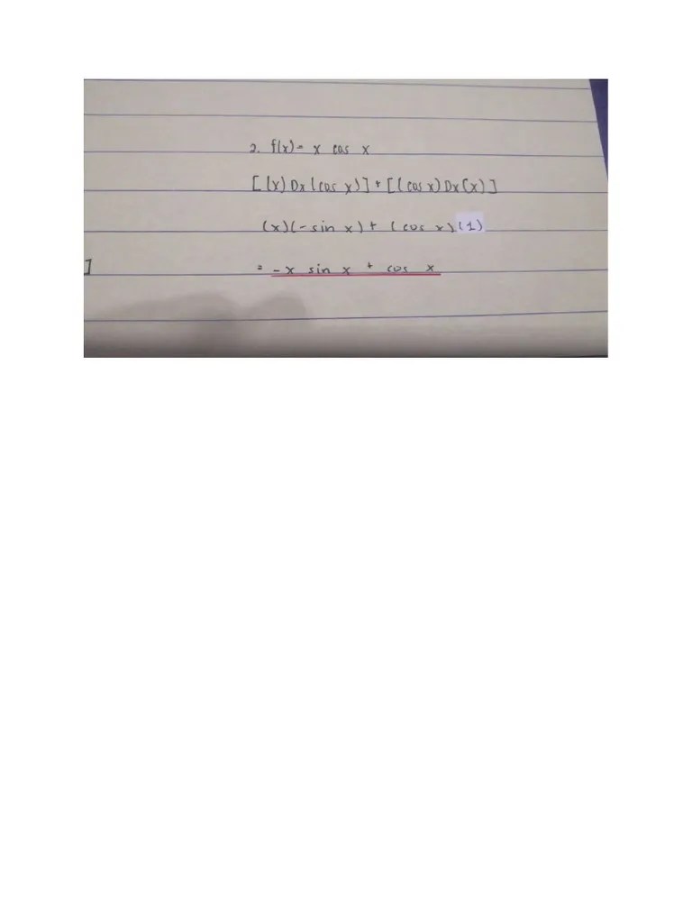 Derivatives - Trigonometric | PDF