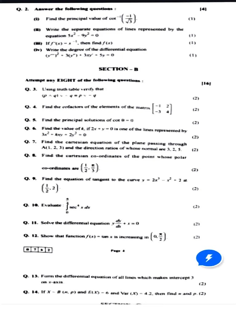 Maths Pyq | PDF | Geometry | Equations