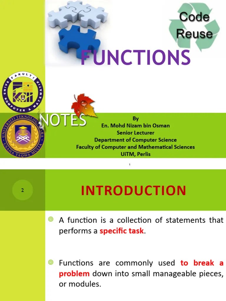 Chapter 5 - Functions | PDF | Parameter (Computer Programming) | Namespace