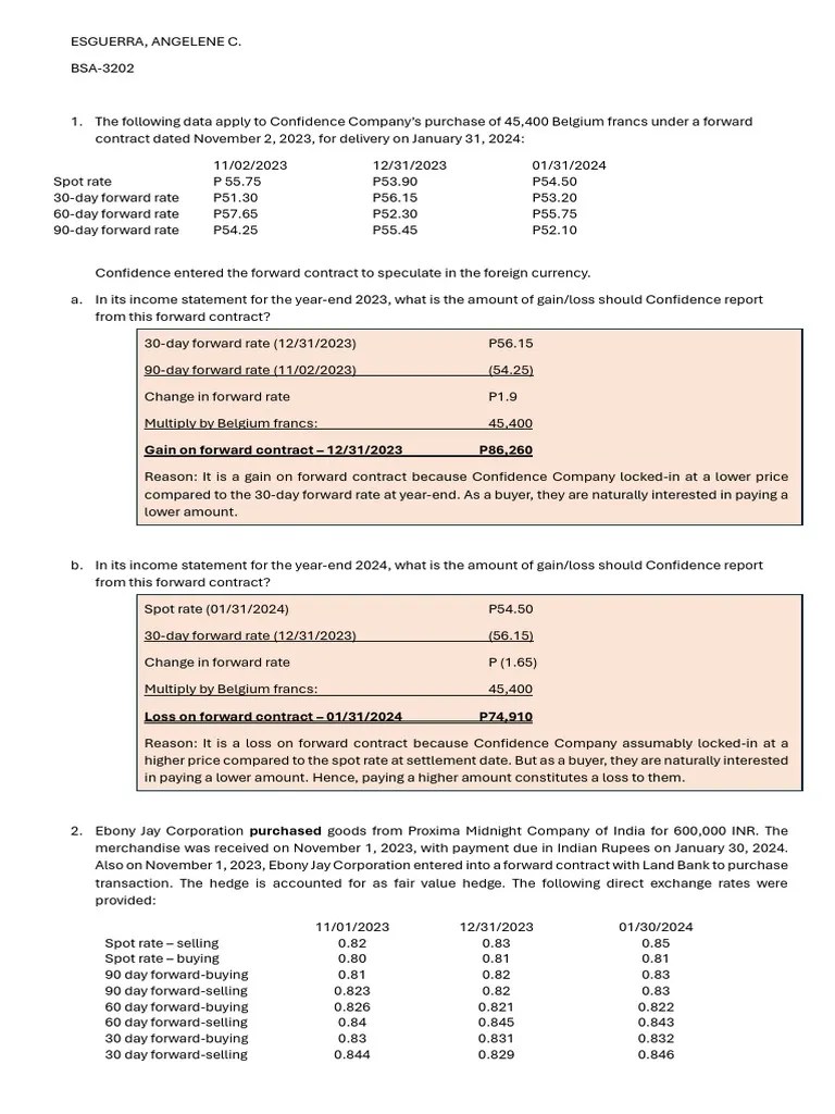 Derivative_Forward Contract | PDF | Hedge (Finance) | Investing