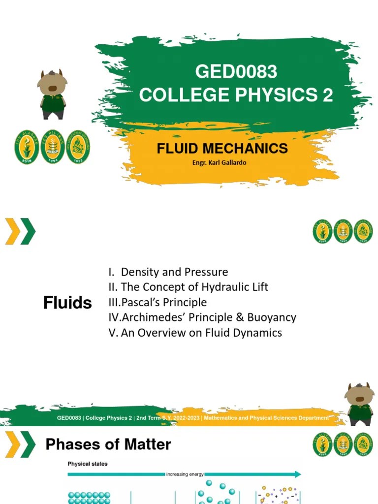 College Physics: Fluid Mechanics | PDF | Buoyancy | Pressure