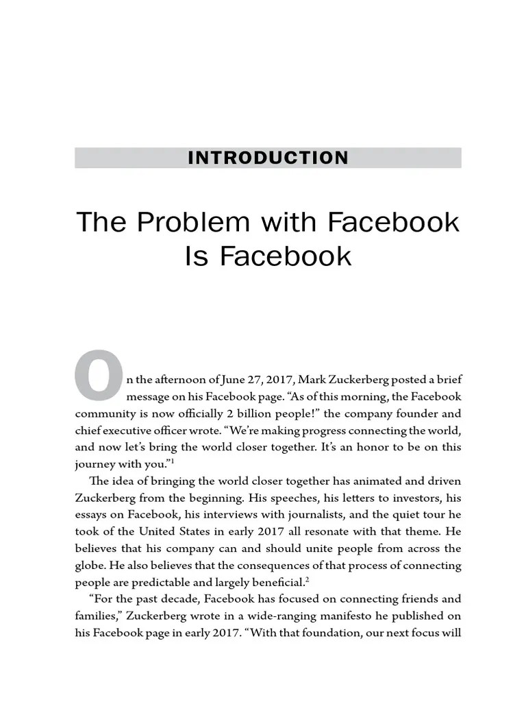 Chapter 1 - Antisocial Media - How Facebook Disconnects Us And Undermines Democracy By Siva ...