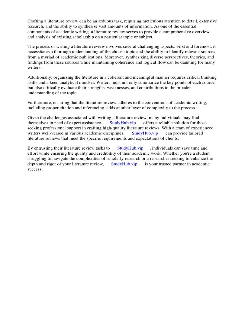 Form Literature Review | PDF | Literature Review | Thesis