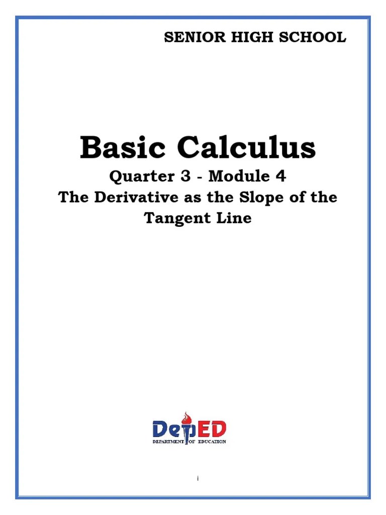 BASIC-CALCULUS - The-Derivative-as-the-Slope-of-the-Tangent-Line ...