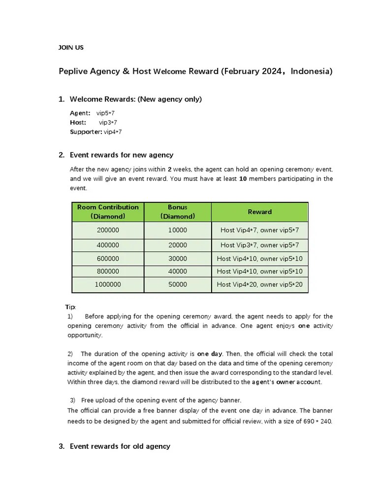Welcome Reward 2024 Indonesia | Download Free PDF | Computing