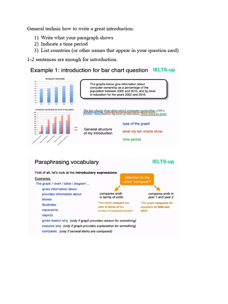 IELTS Writing Task 1 | PDF