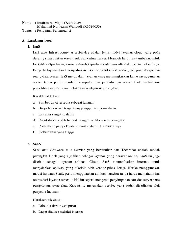IaaS, SaaS, Dan PaaS | PDF
