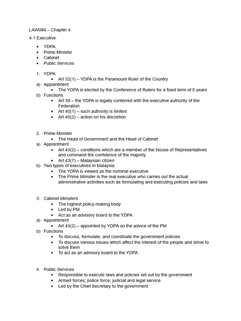 Separation Of Powers Notes | PDF | Government | Public Law