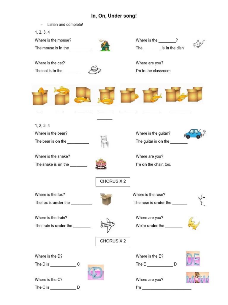 In On Under Song | PDF