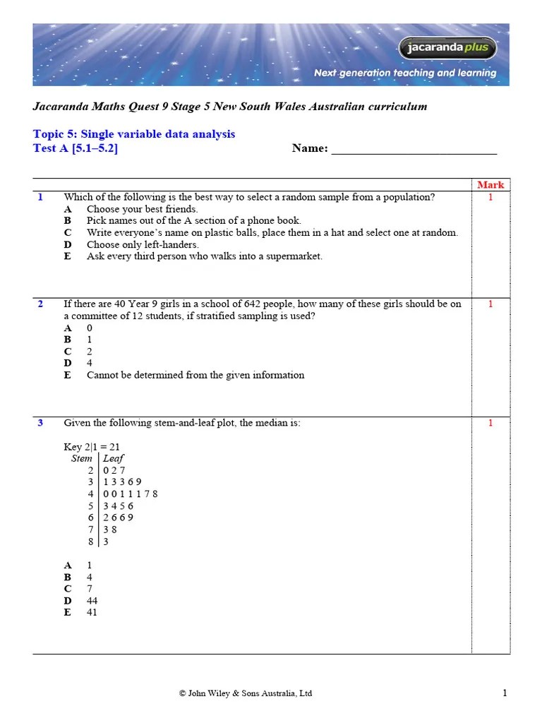 Single Variable Data Analysis | PDF | Statistics | Statistical Analysis