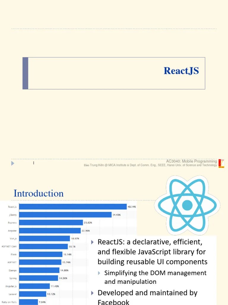 ReactJS | PDF | Computer Programming | Programming Paradigms