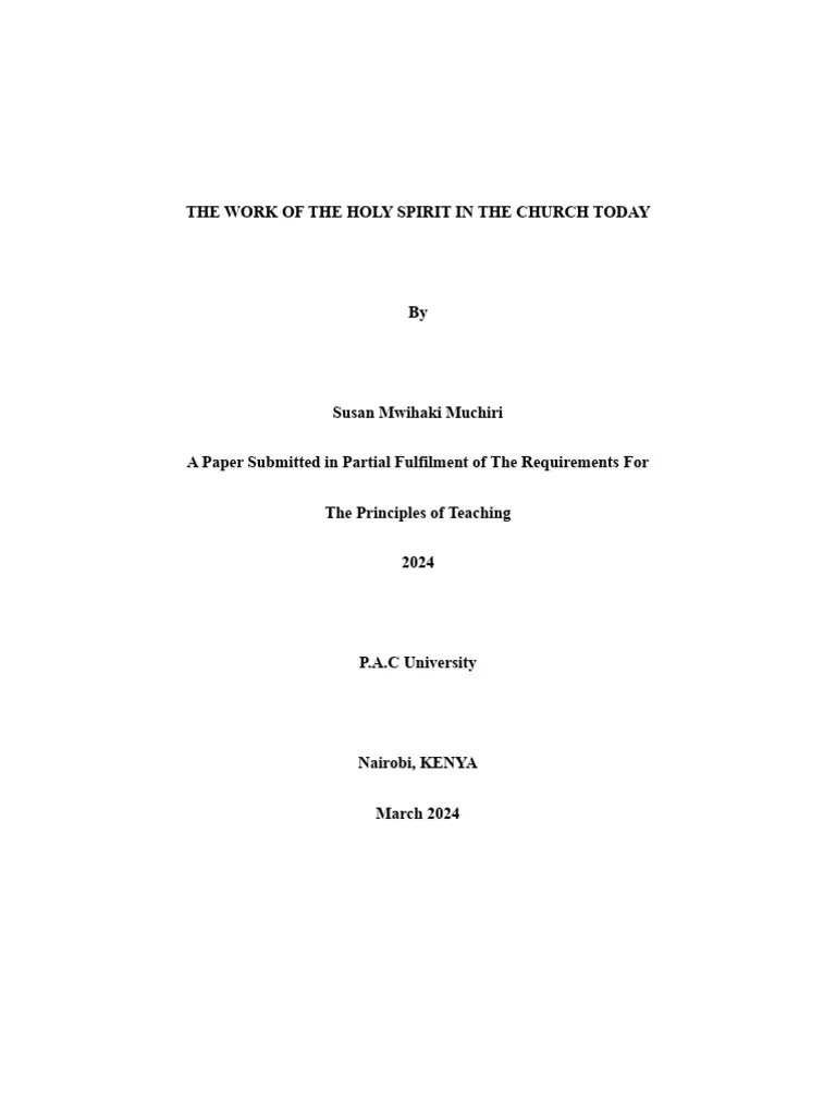 Holy Spirit | PDF | Holy Spirit | Jesus