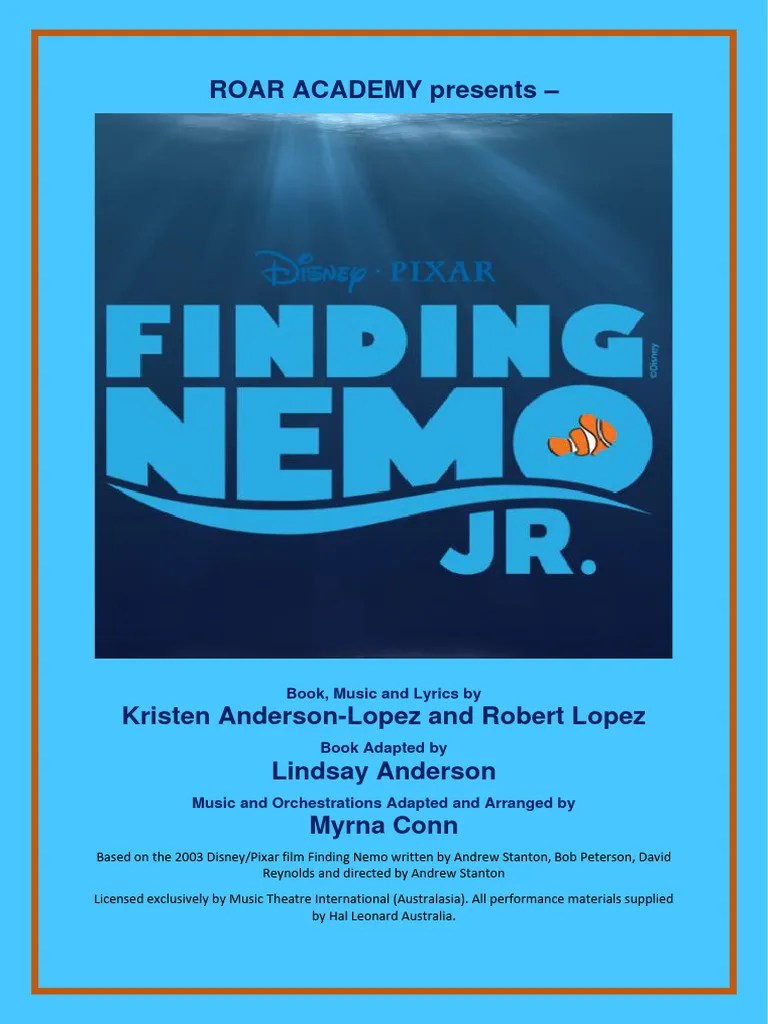 Finding Nemo Audition Pack | PDF