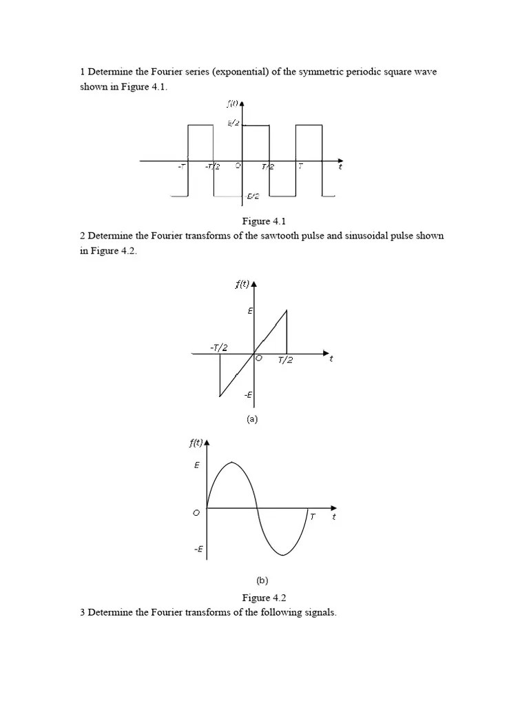 Exercises For Signals And Systems (Part Three) | PDF | Signal ...