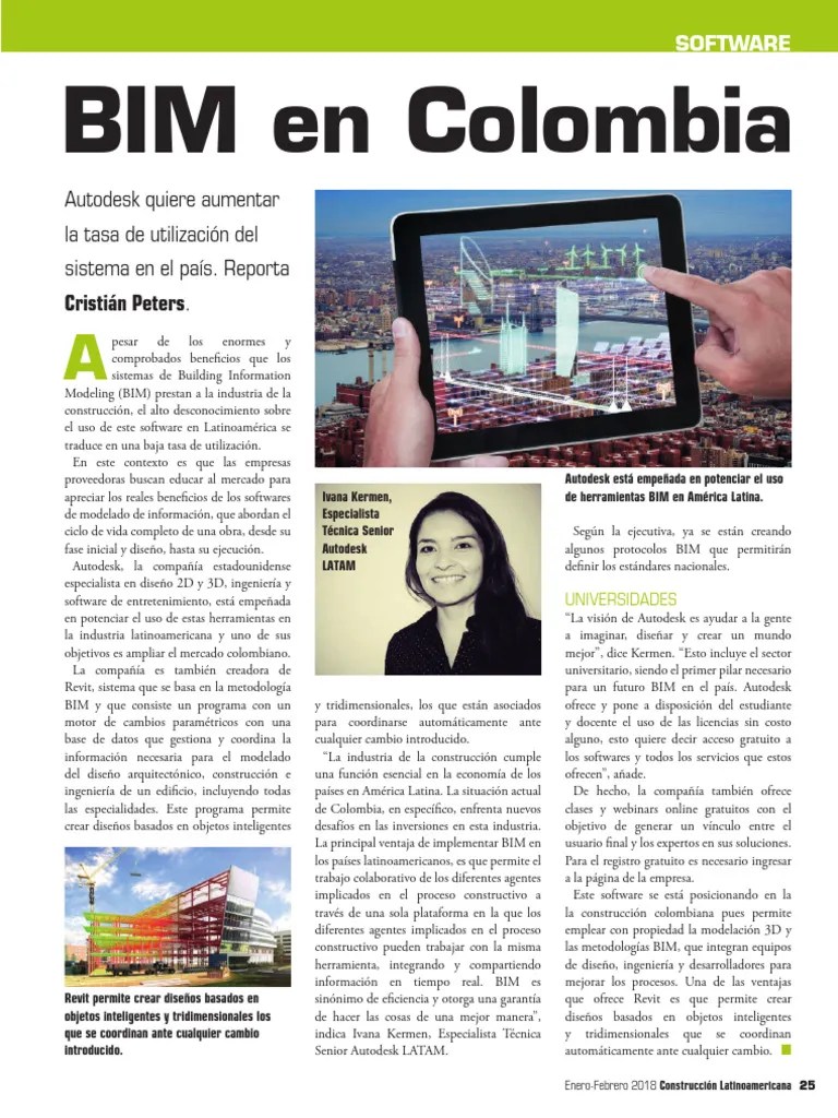 BIM En Colombia | PDF | Autodesk Revit | Informática