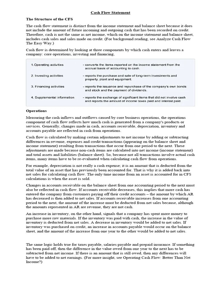 Cash Flow | PDF | Cash Flow Statement | Debits And Credits