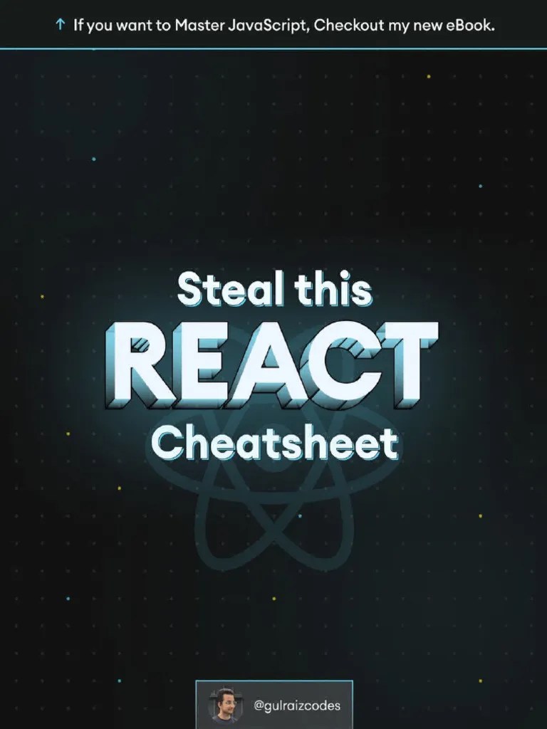 REACT.JS Cheatsheet For Better Learning ? | PDF