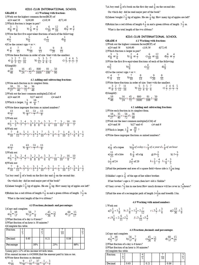 6e Fractions Pdf Algebra Mathematical Objects - Download Creative Sunset Art | Ultra HD