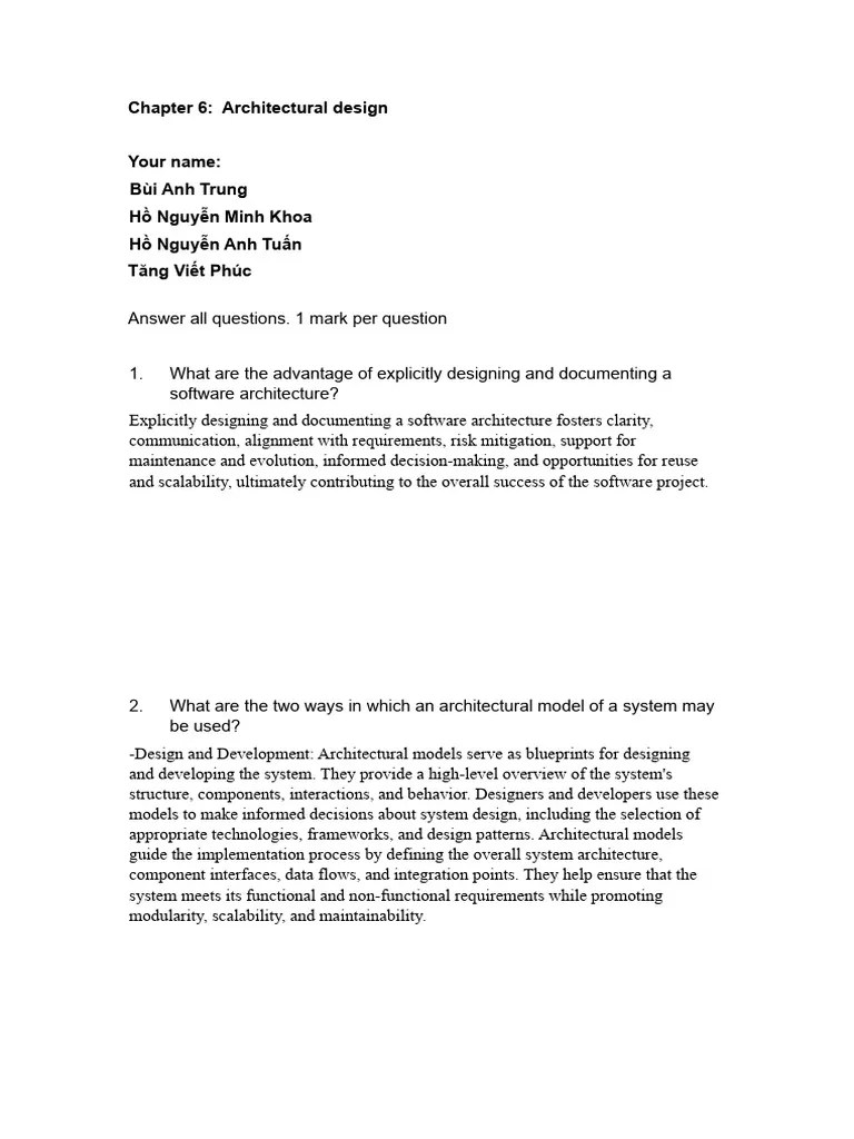 Ch6 Quiz-1 | PDF | Client–Server Model | System