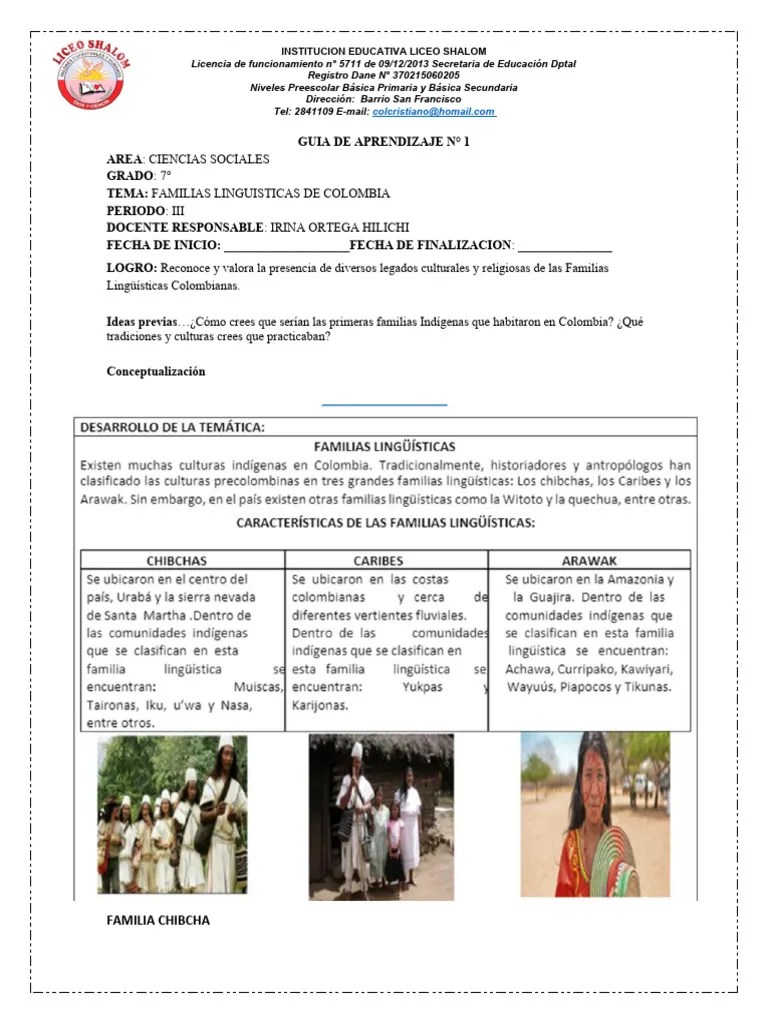 Familia Indigenas | PDF