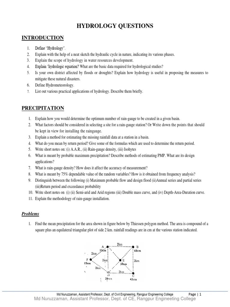 Hydrology Lectures | PDF | Hydrology | Drainage Basin