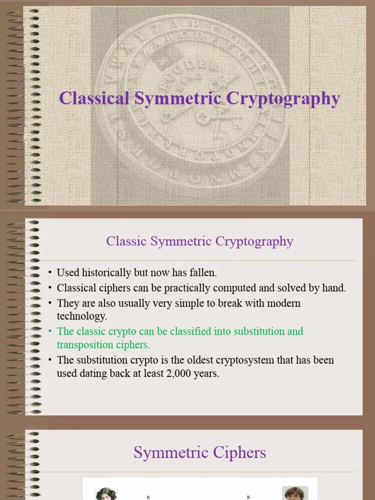 03 - Classical Symmetric Key Cryptography | PDF