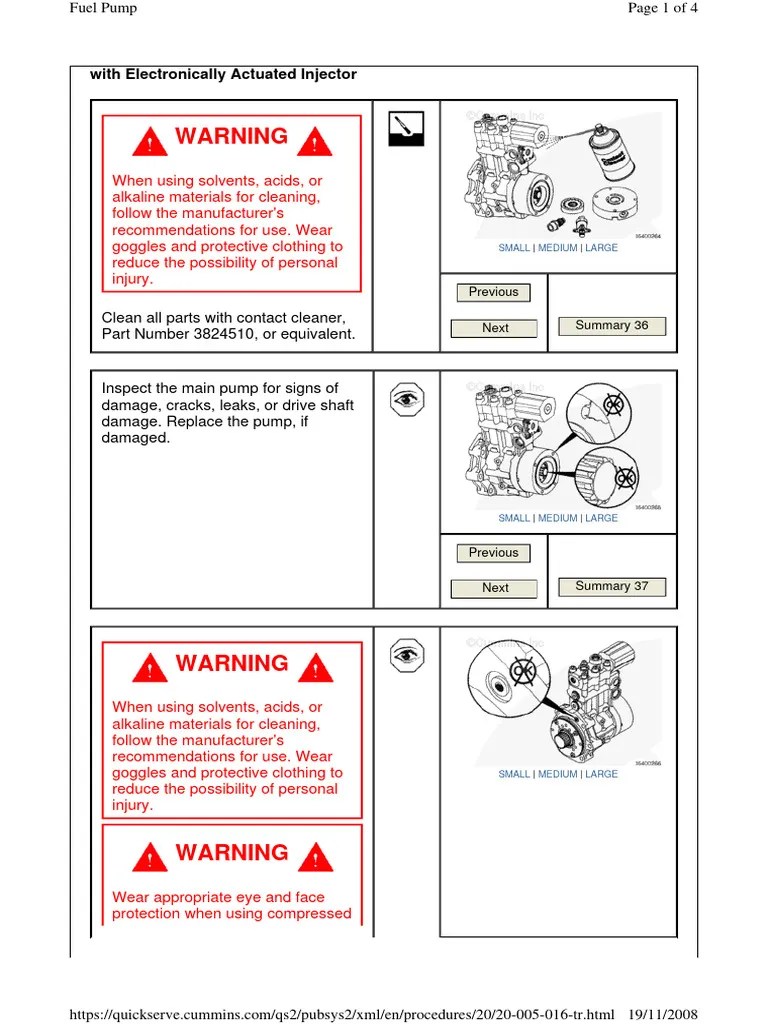 Fuel Pump - Clean And Inspect | Download Free PDF | Pump | Manufactured Goods
