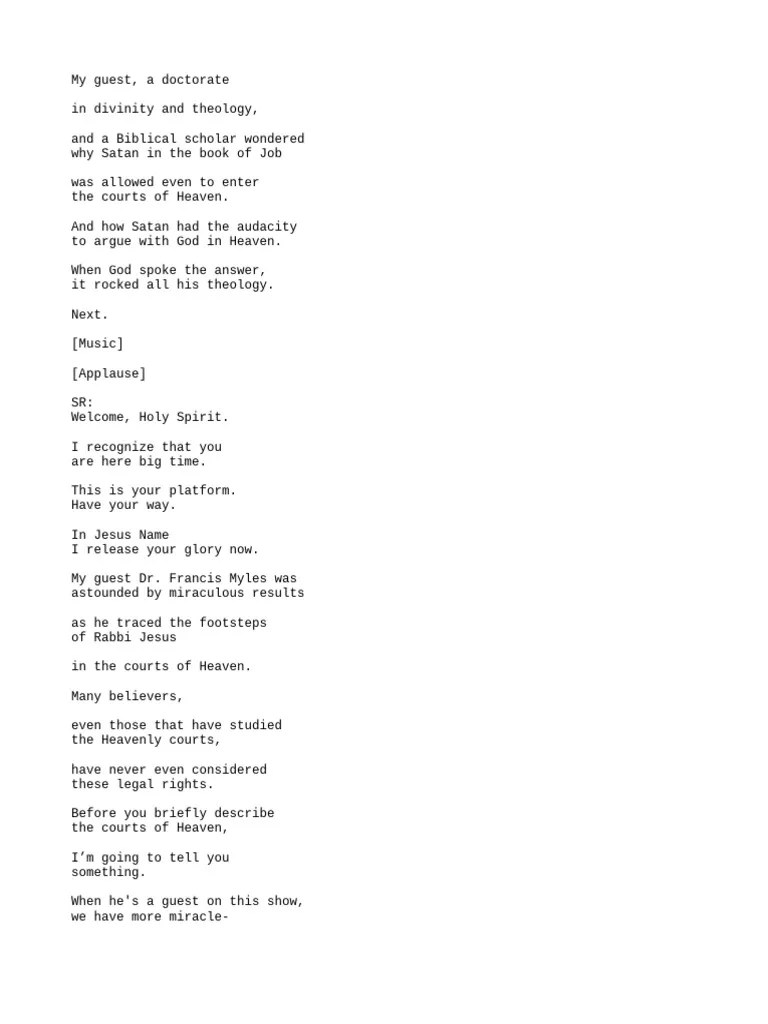 THIS Is Why Satan Could Enter Heaven In The Book Of Job | PDF | Jesus ...