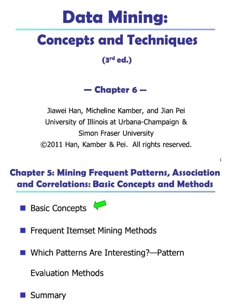 Chapter - 6 Data Mining | PDF