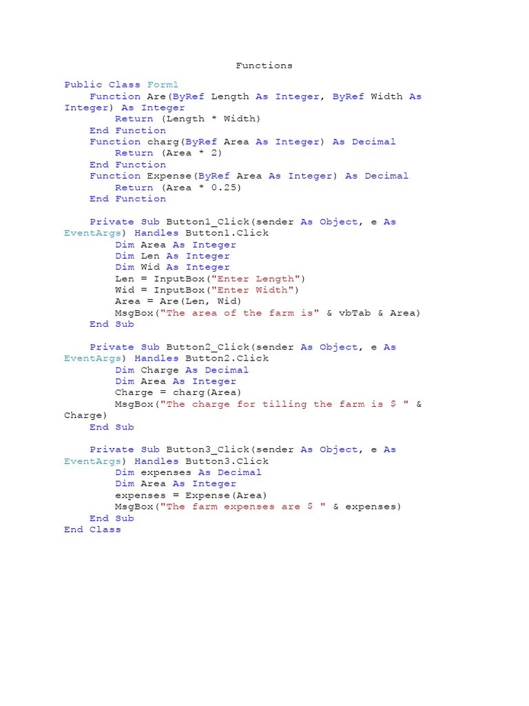 Functions And Procedures | PDF | Computer Programming | Computing