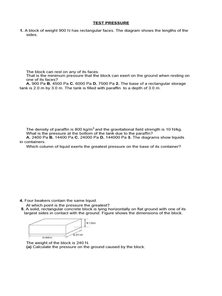 Physics | PDF | Pressure | Continuum Mechanics