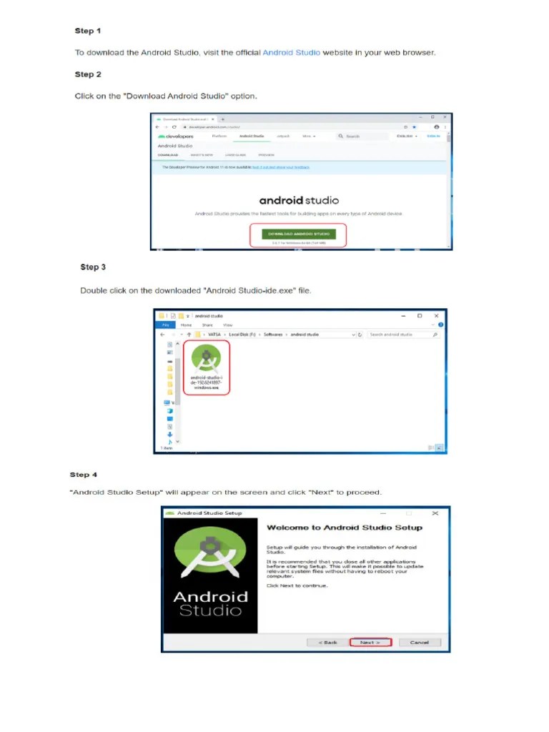 Android Installation Steps | PDF