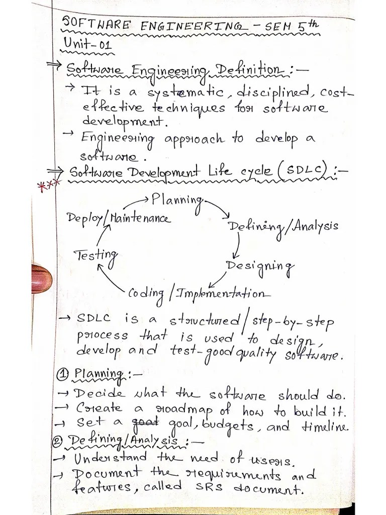 Software Engineering Unit 1 To 3 | PDF