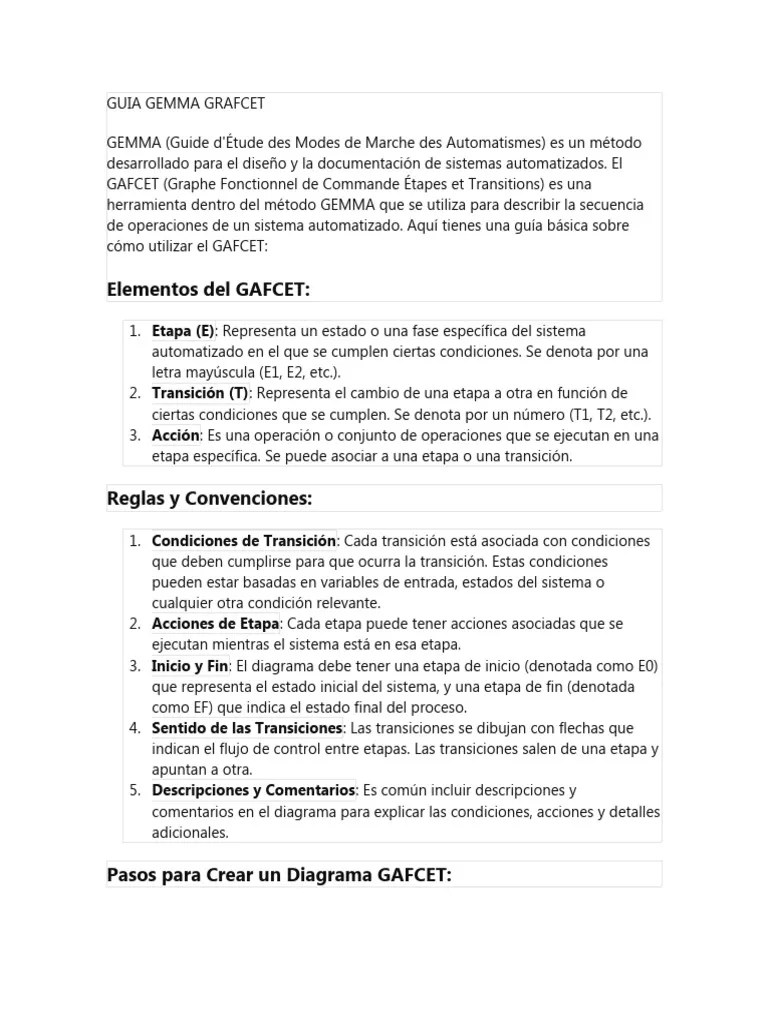 Guia Gemma Grafcet | PDF | Informática